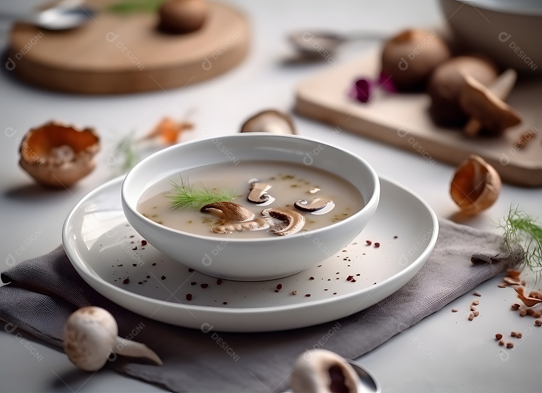 Sopa de creme de cogumelos