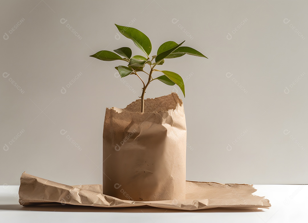 Muda de árvore , conceito Dia da Terra