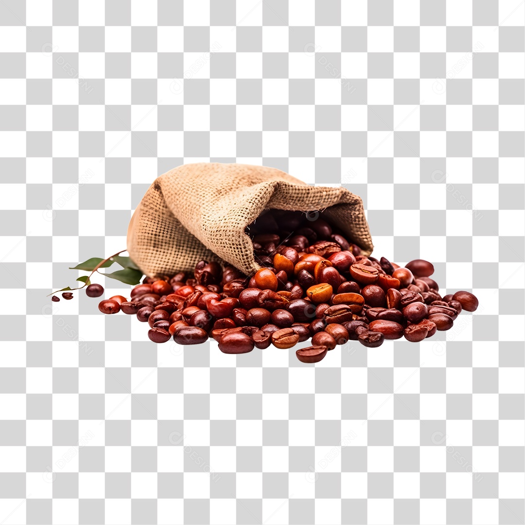 Grãos de café PNG Transparente