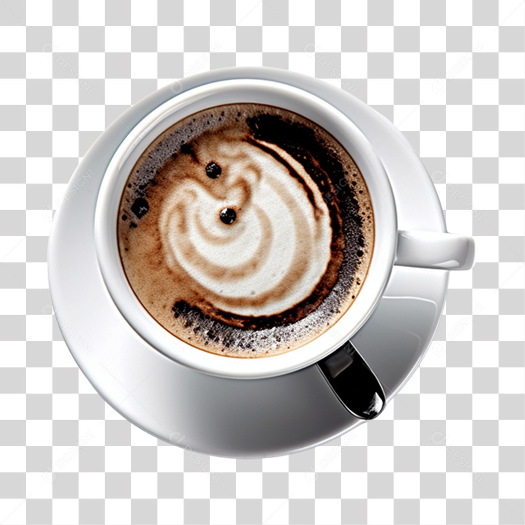 Xícara de café capuccino PNG Transparente
