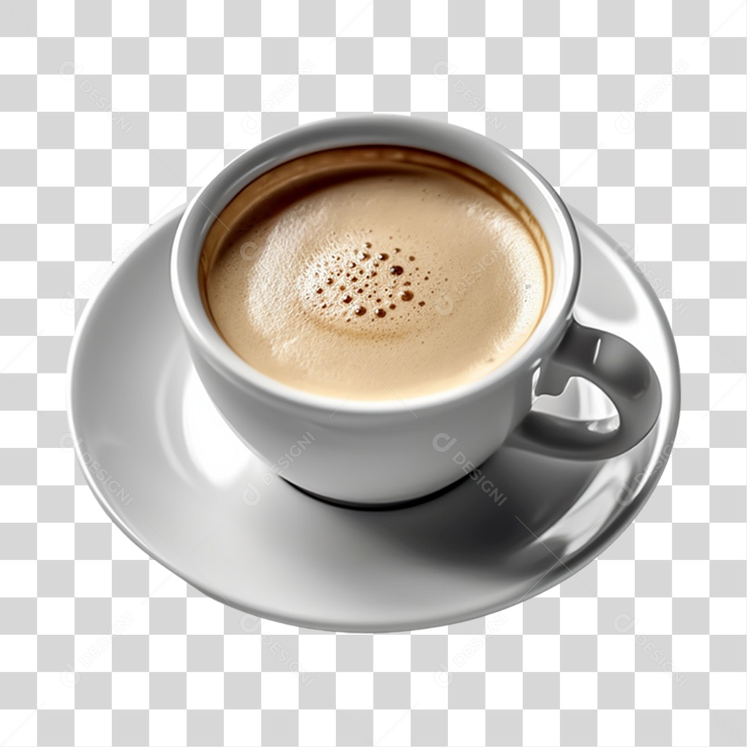 Xícara de café capuccino PNG Transparente