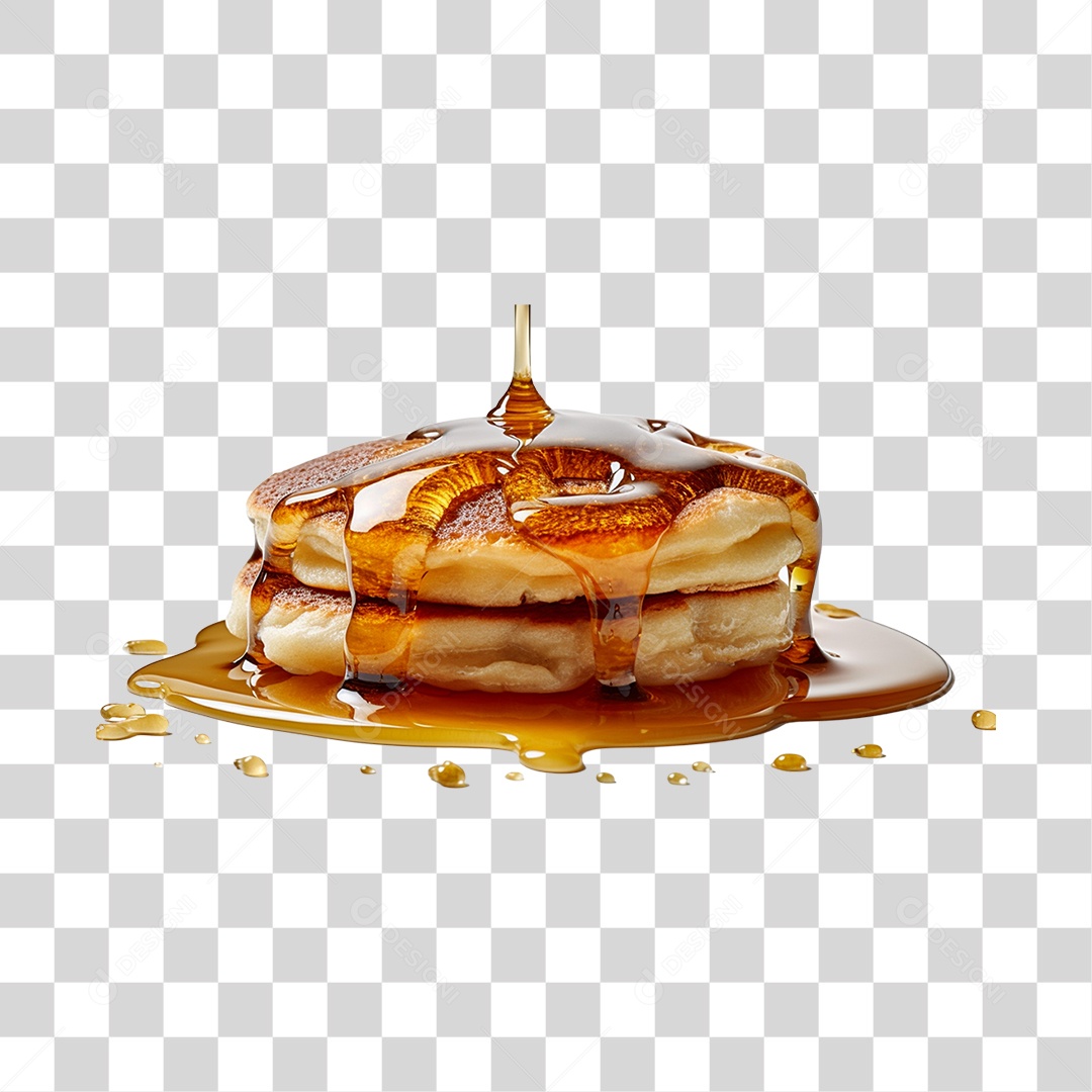 Panquecas sobre prato PNG Transparente