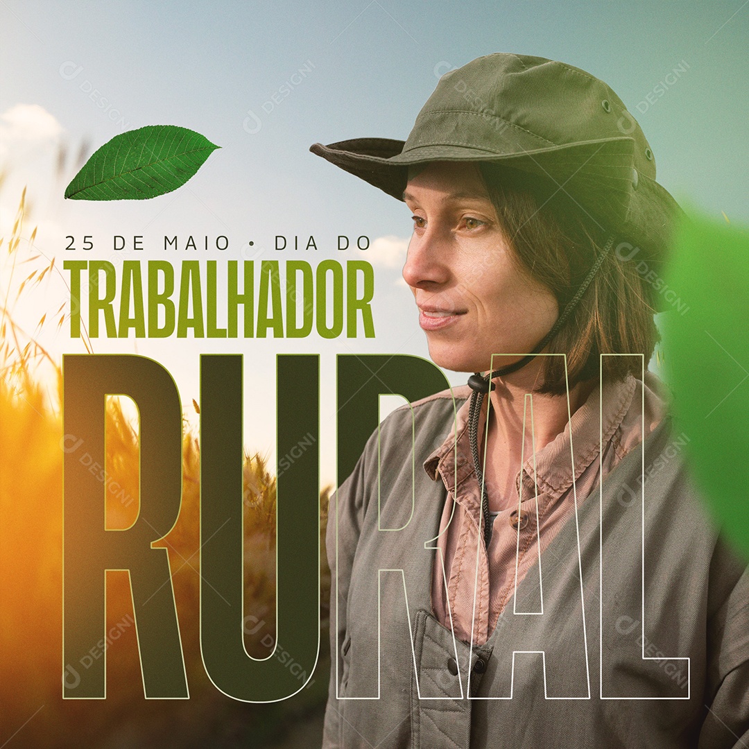 Social Media 25 De Maio Dia Do Trabalhador Rural PSD Editável