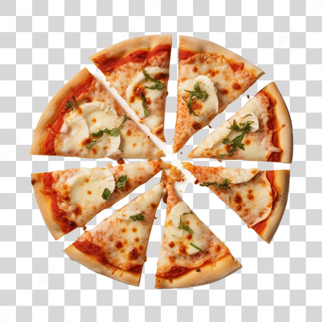 Pizza deliciosa PNG Transparente