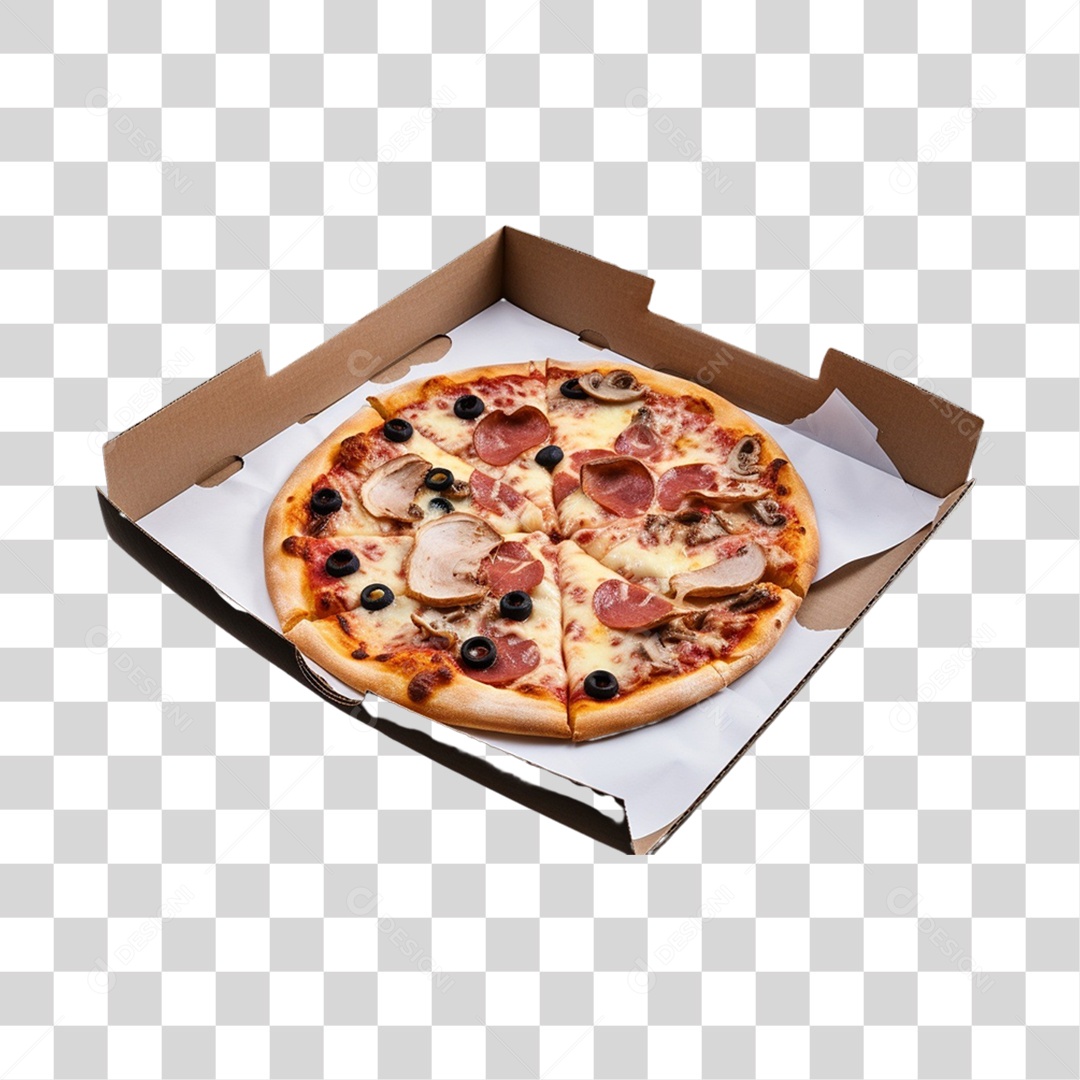Pizza deliciosa PNG Transparente