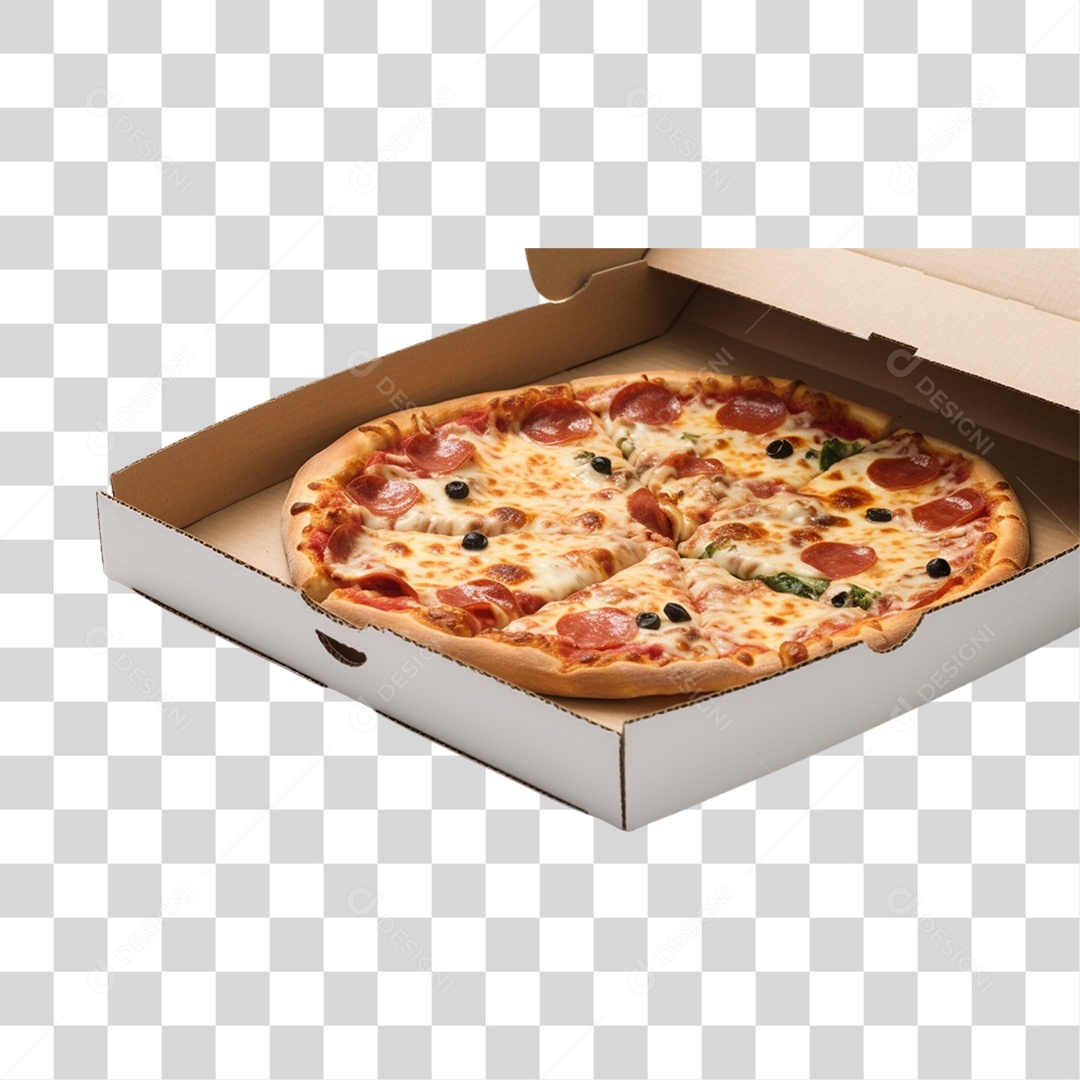 Pizza deliciosa PNG Transparente