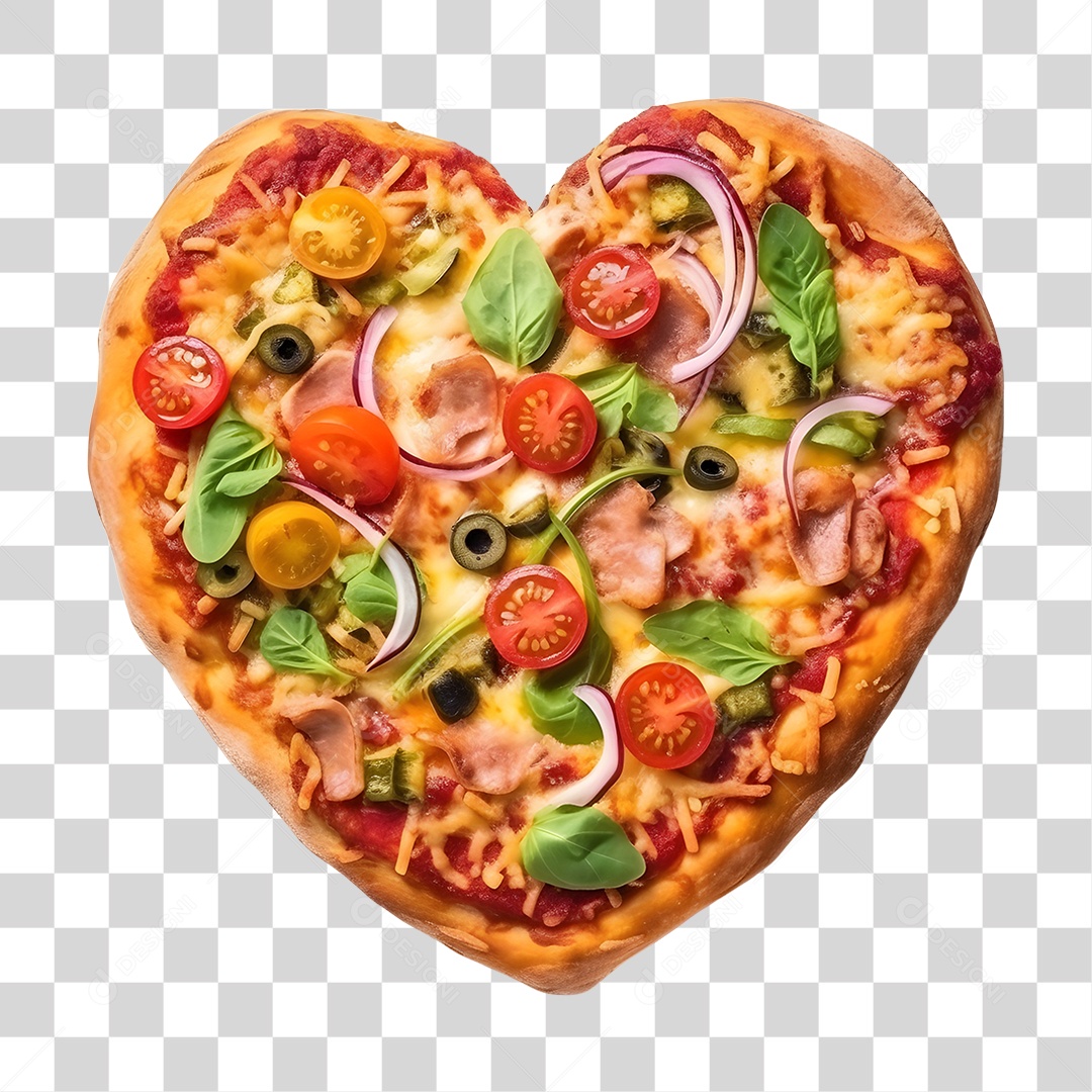 Pizza deliciosa assada PNG Transparente