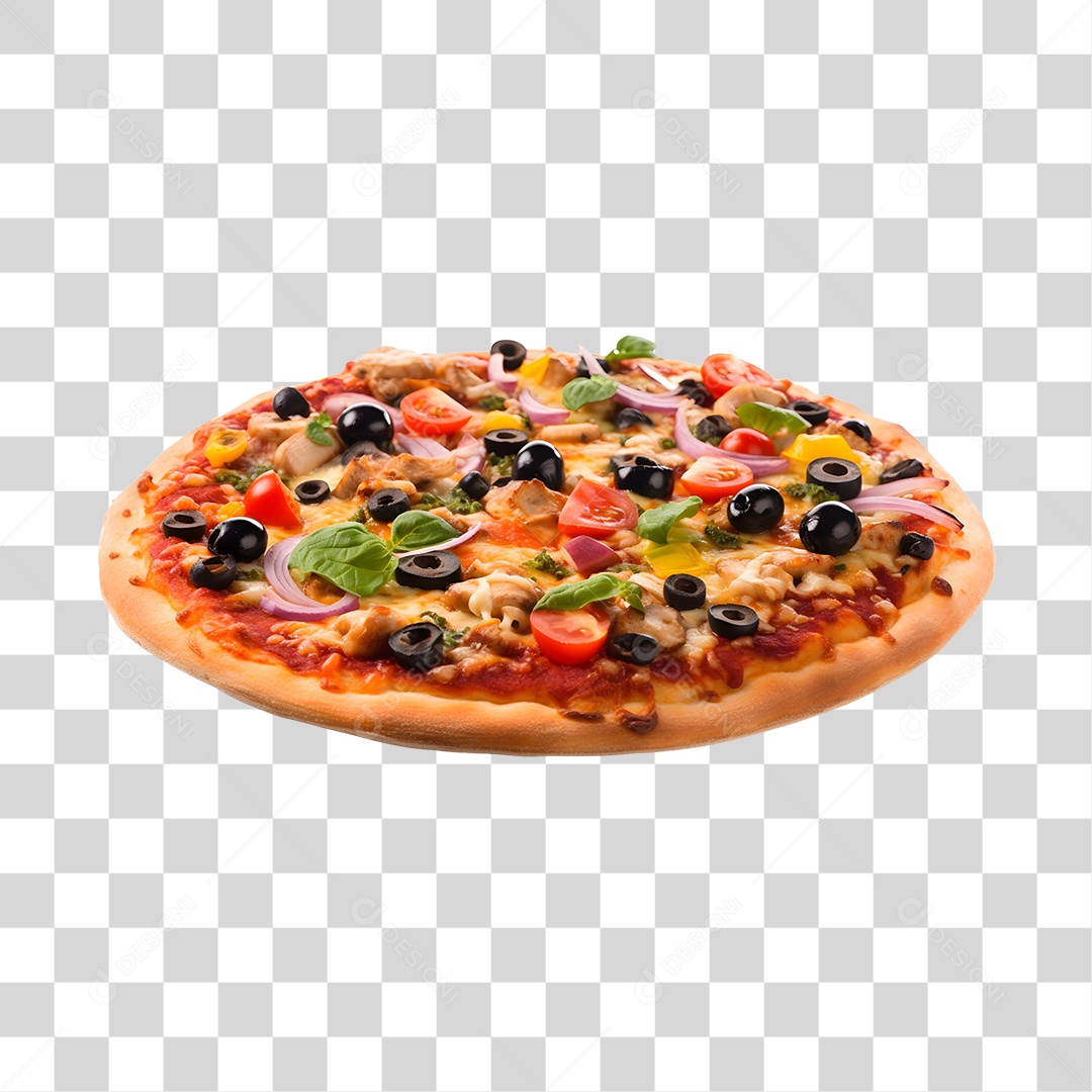 Pizza deliciosa assada PNG Transparente