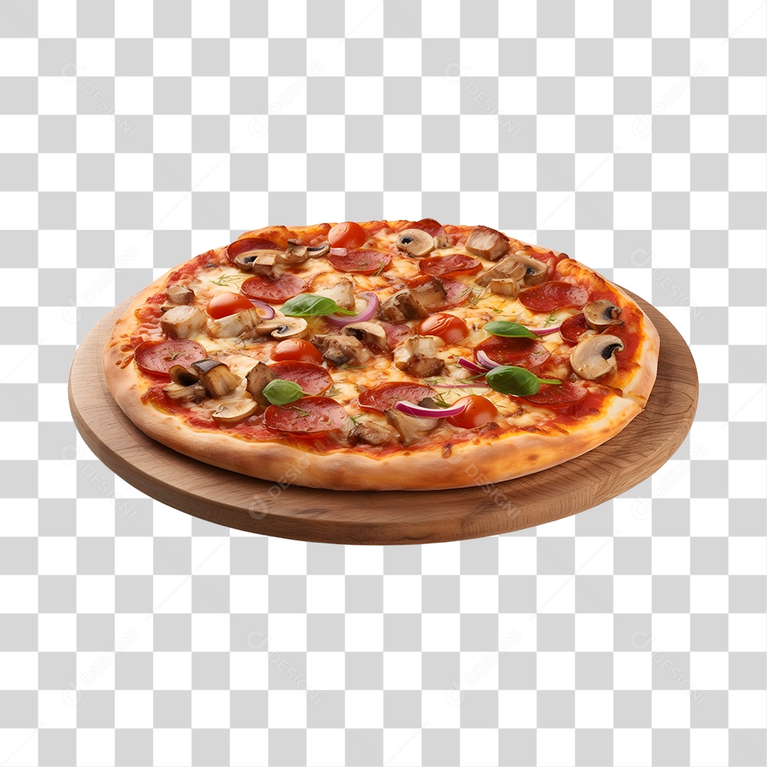 Pizza deliciosa assada PNG Transparente