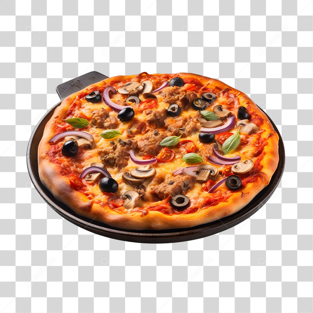 Pizza deliciosa assada PNG Transparente
