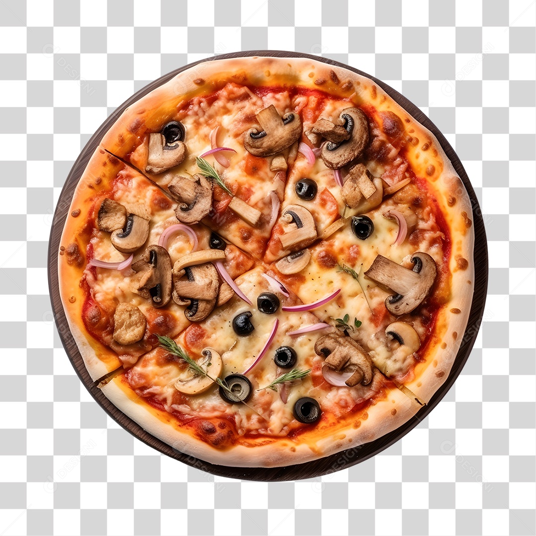 Pizza deliciosa assada PNG Transparente