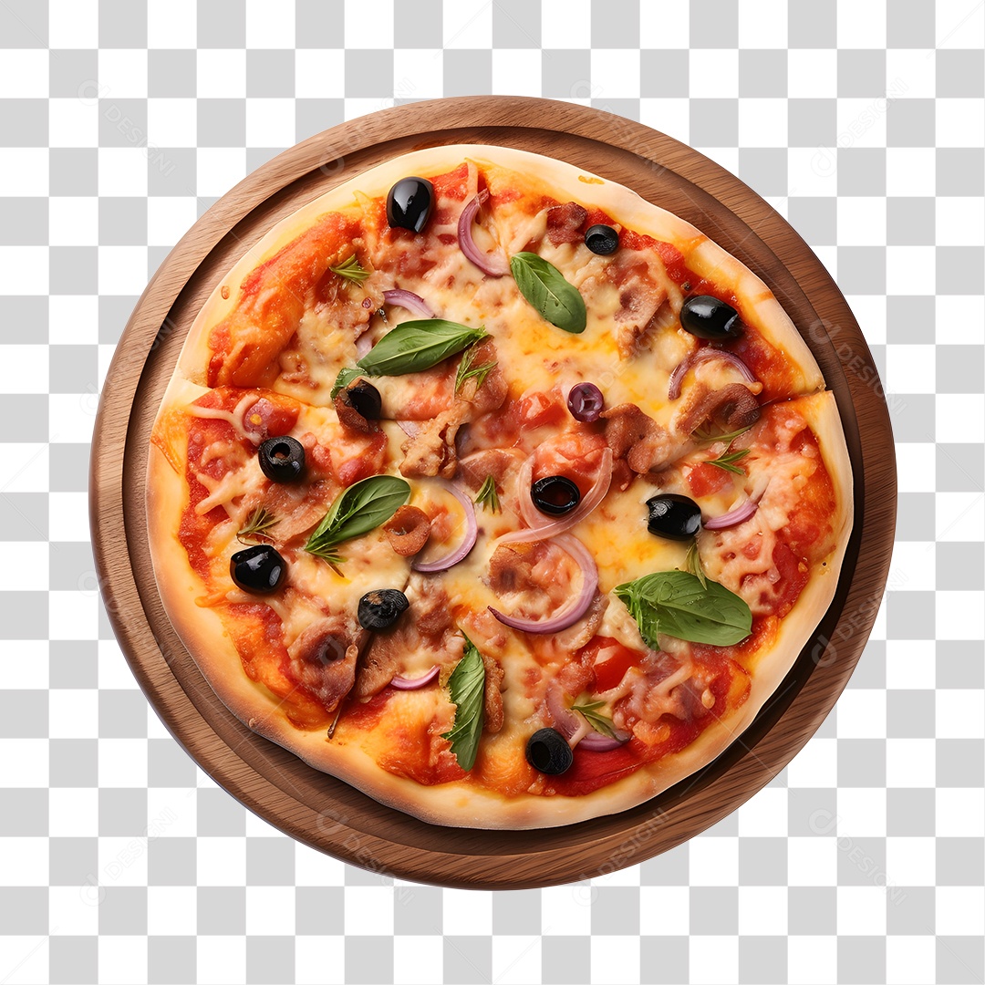 Pizza deliciosa assada PNG Transparente