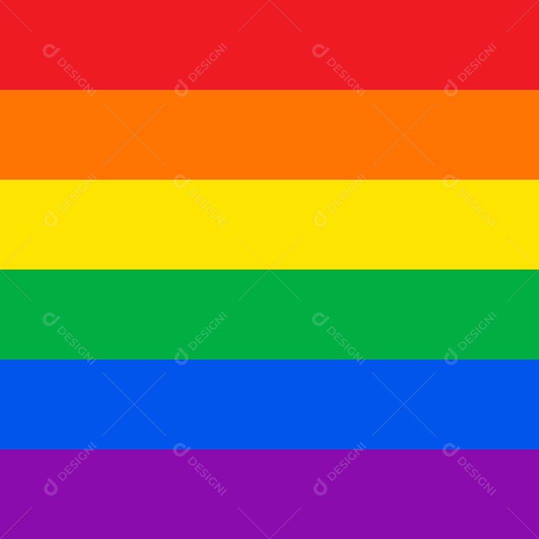 Bandeira LGBT Vetor EPS Editável