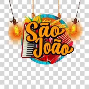 Selo 3D Para Composição São João PNG Transparente