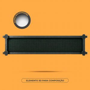 Placa Elemento 3D Para Composição PSD