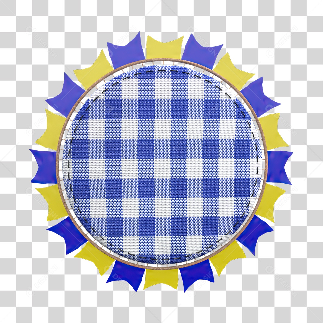 Elemento 3D Para Composição Moldura de São João PNG Transparente