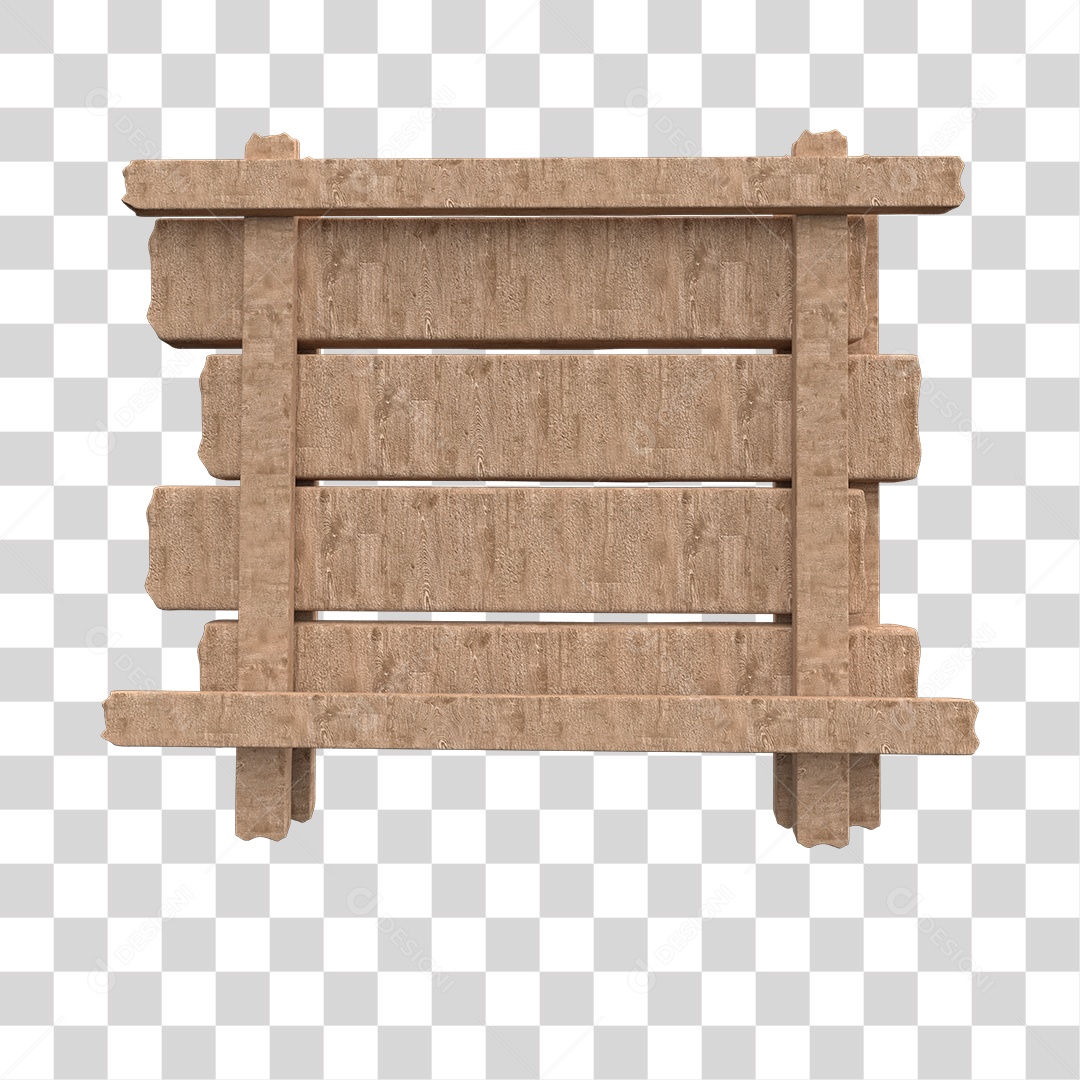 Placa De Madeira Elemento 3D Para Composição PNG Transparente