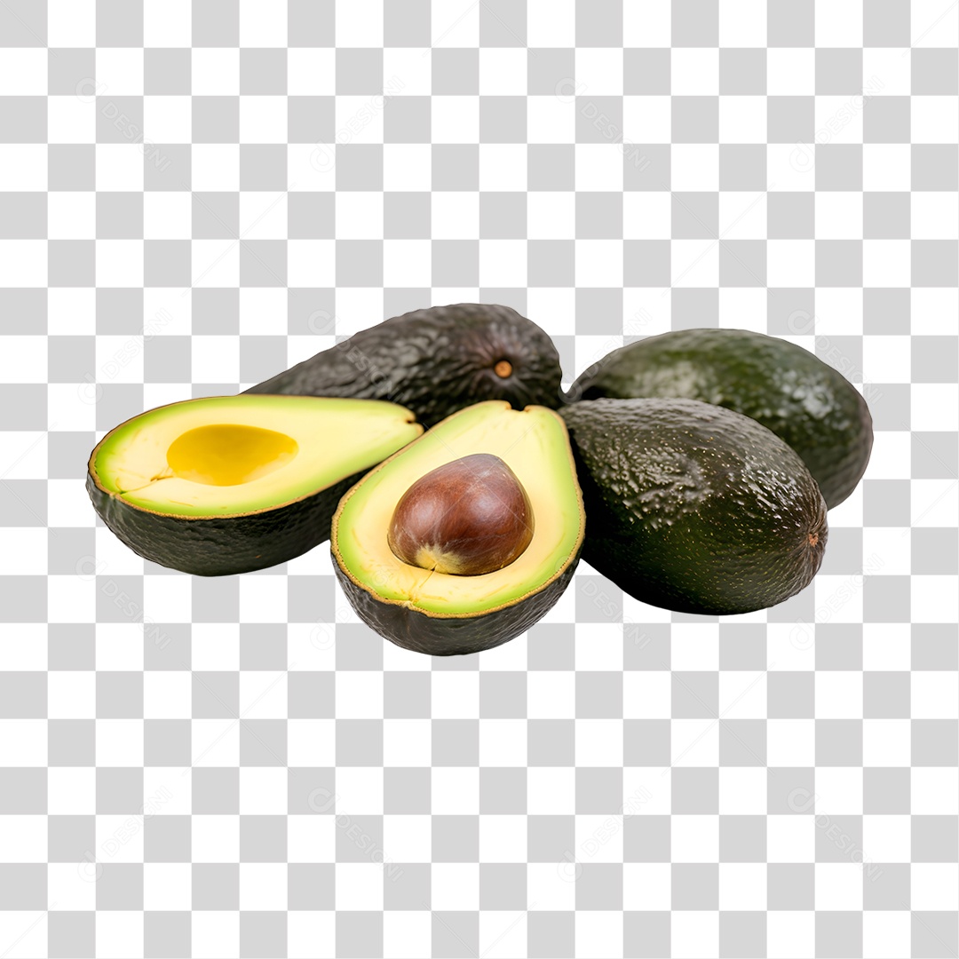 Abacate maduras e frescas PNG Transparente