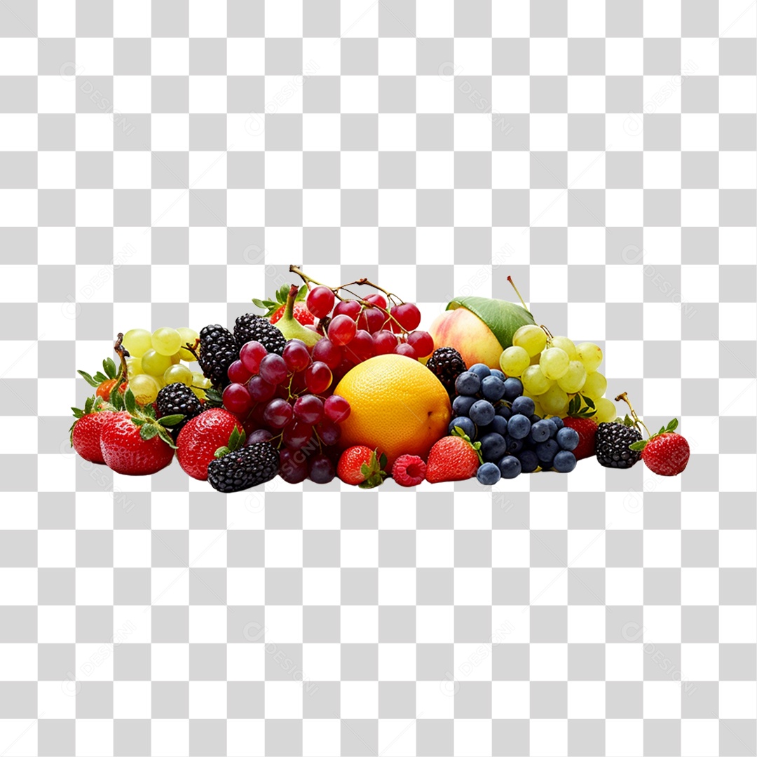Frutas maduras e frescas PNG Transparente