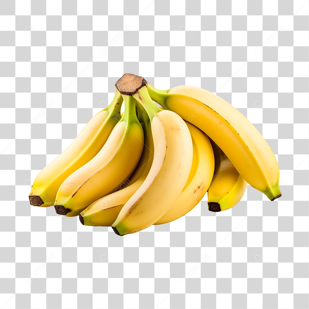 Bananas maduras e frescas PNG Transparente