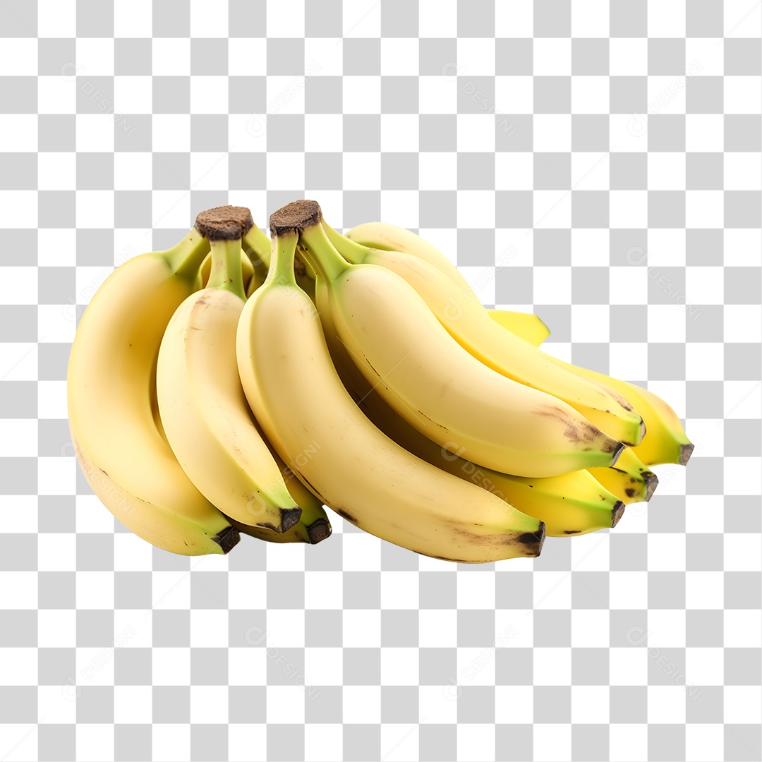 Bananas maduras e frescas PNG Transparente