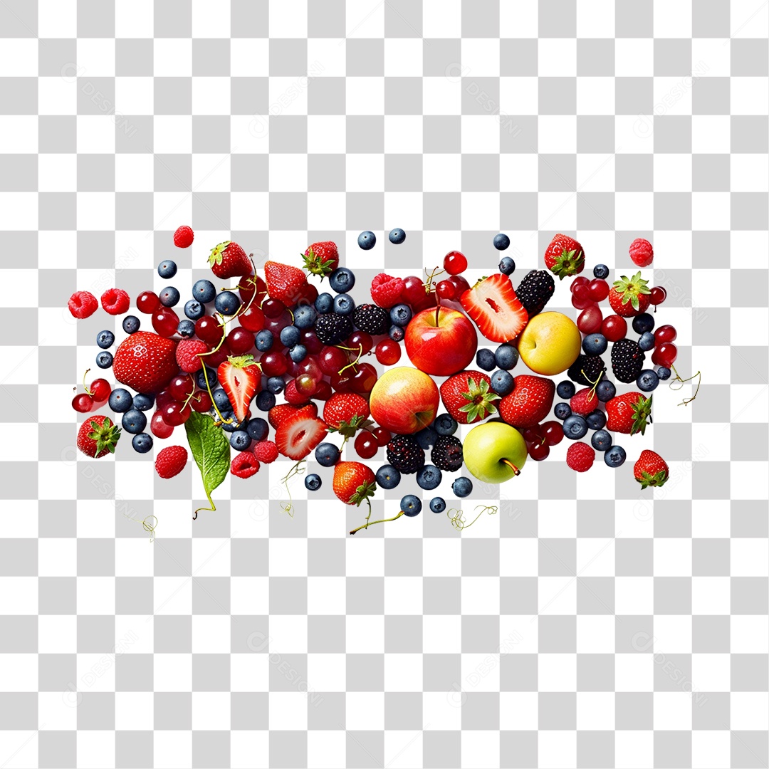 Frutas maduras e frescas PNG Transparente