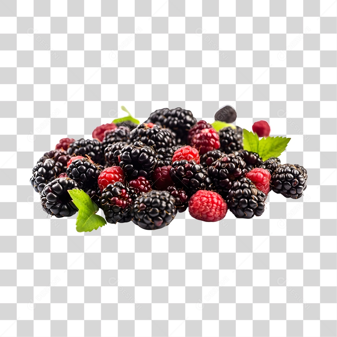 Amora maduras e frescas PNG Transparente