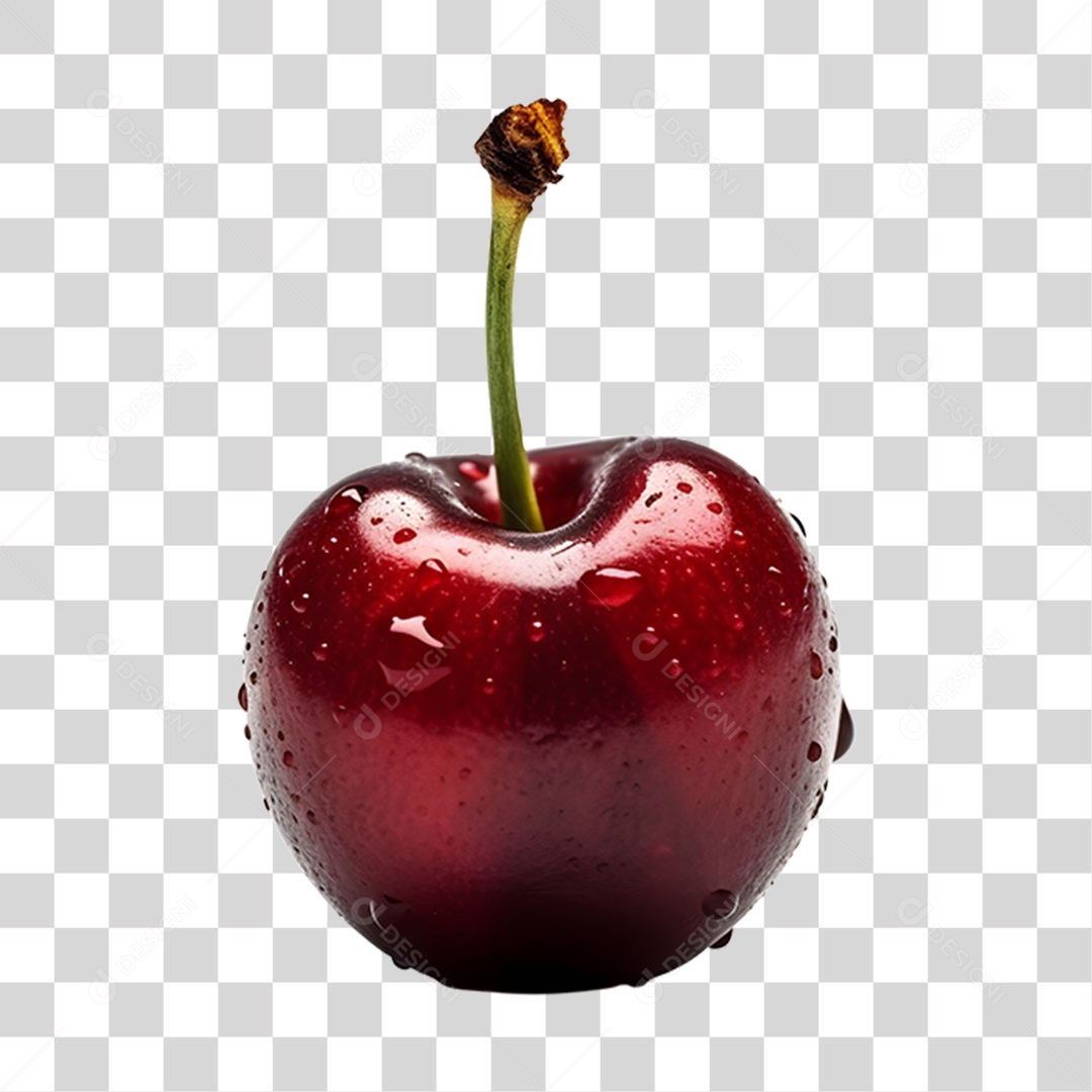 Cerejas maduras e frescas PNG Transparente