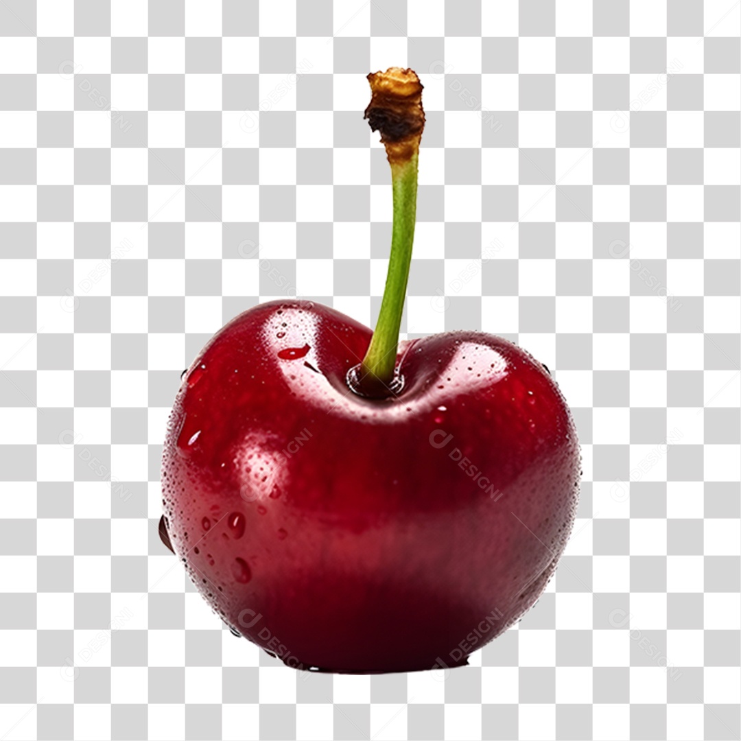Cerejas maduras e frescas PNG Transparente