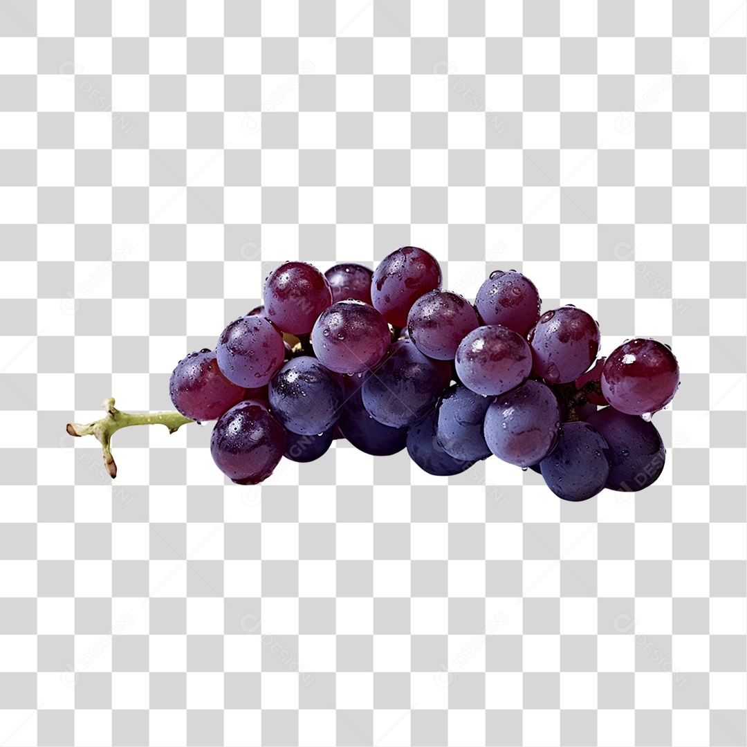 Uvas maduras e frescas PNG Transparente