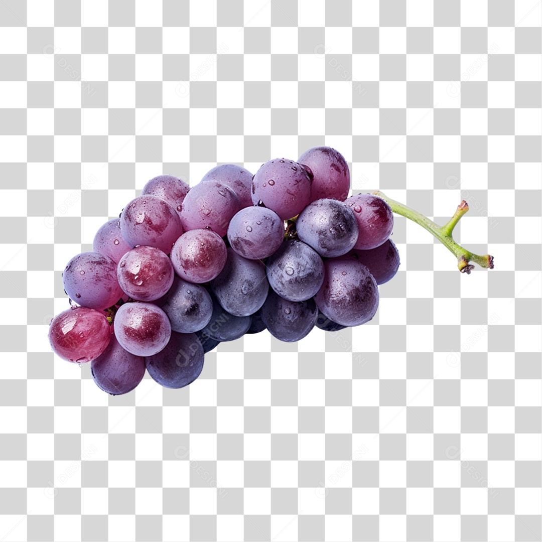 Uvas maduras e frescas PNG Transparente