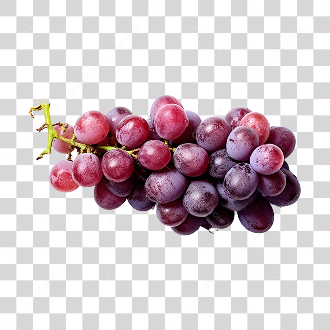 Uvas maduras e frescas PNG Transparente