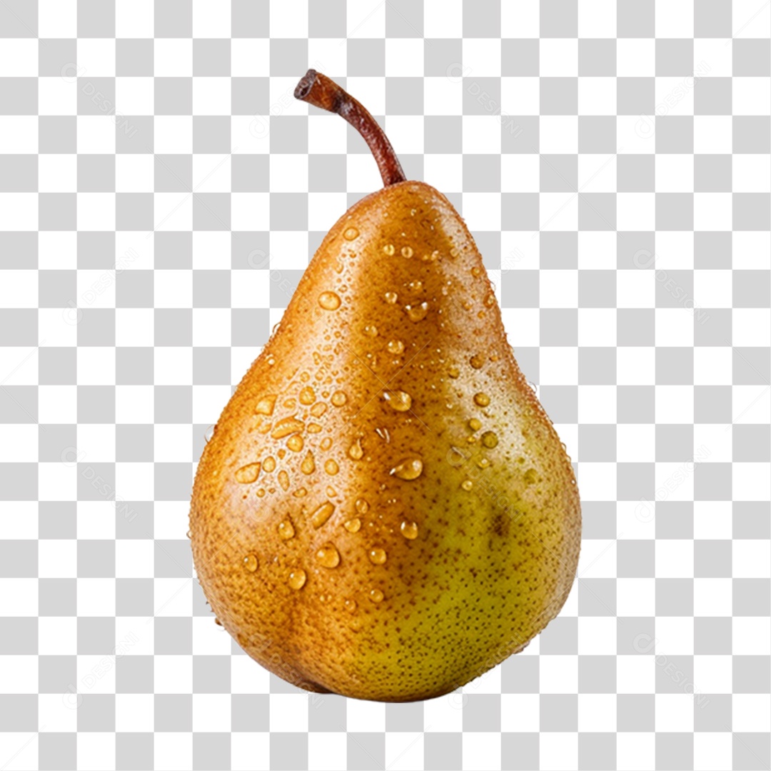 Pêra madura e fresca PNG Transparente