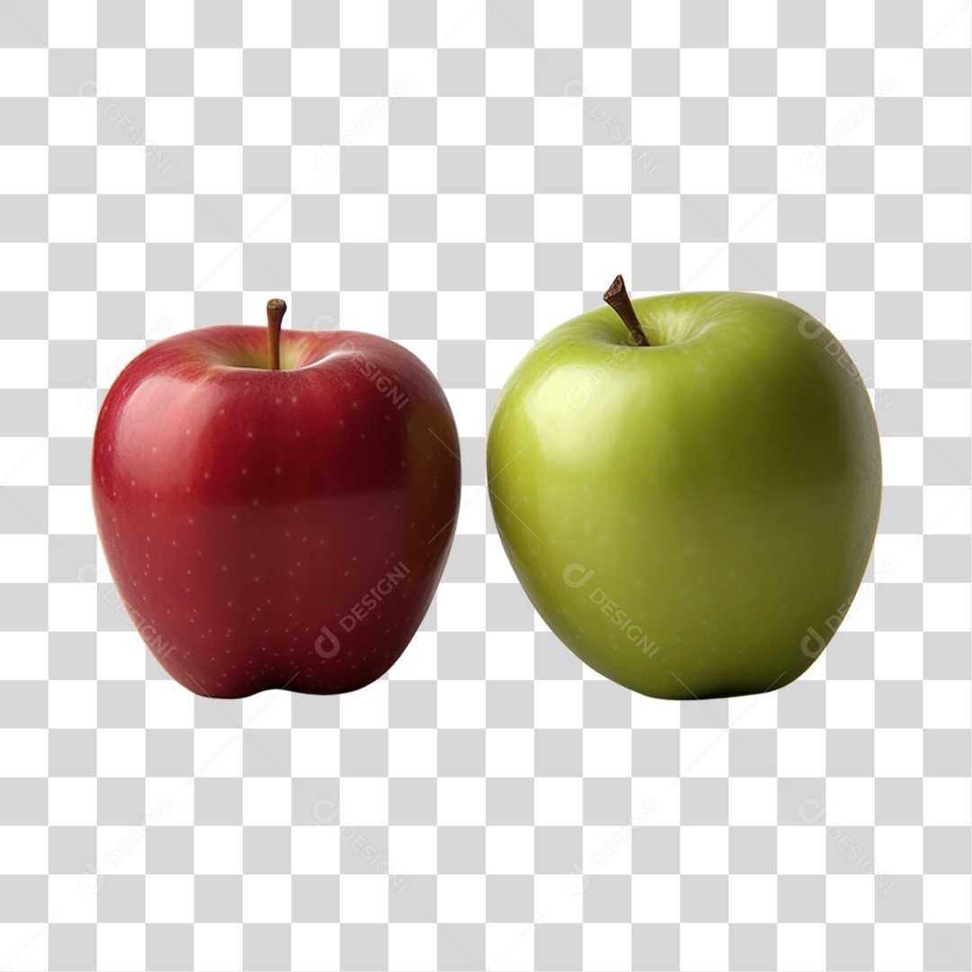 Maçãs maduras e frescas PNG Transparente