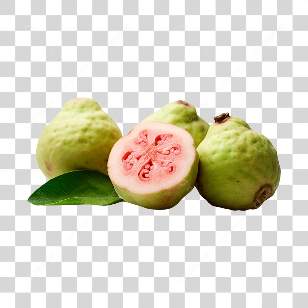 Goiabas partido ao meio frescas PNG Transparente