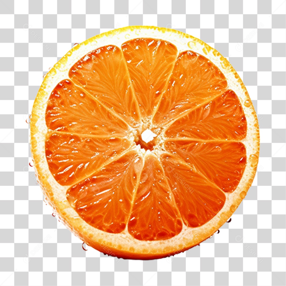 Laranja partido ao meio madura e fresca PNG Transparente