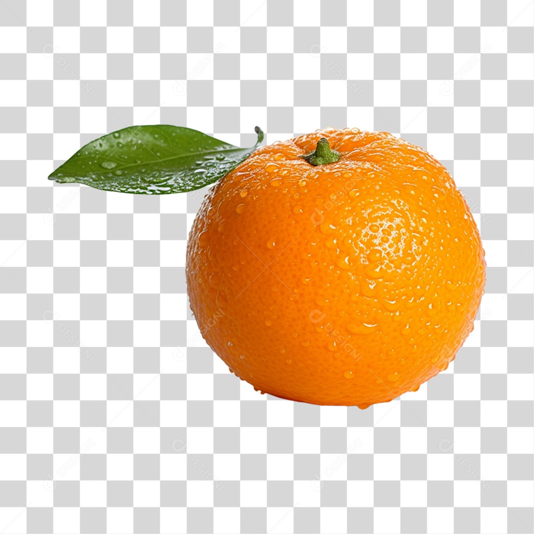 Laranja madura e fresca PNG Transparente