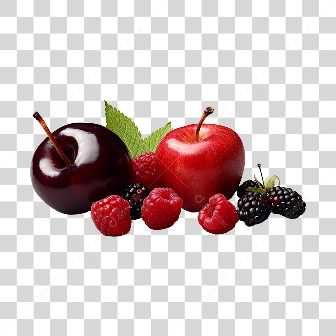 Frutas maduras e frescas PNG Transparente