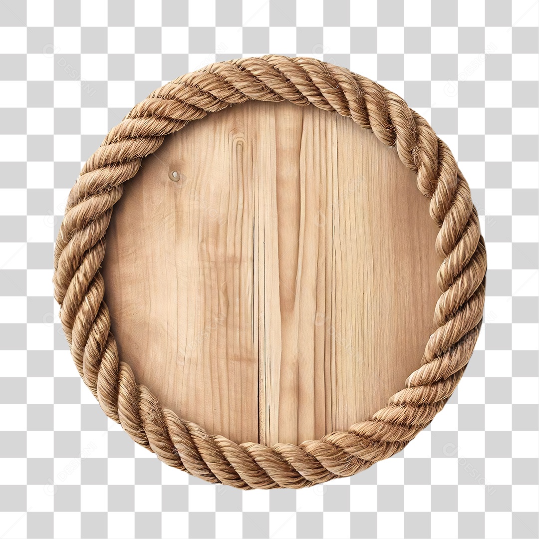 Circulo de Madeira em PNG Transparente para composições