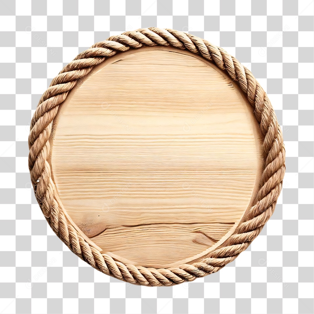 Circulo de Madeira em PNG Transparente para composições