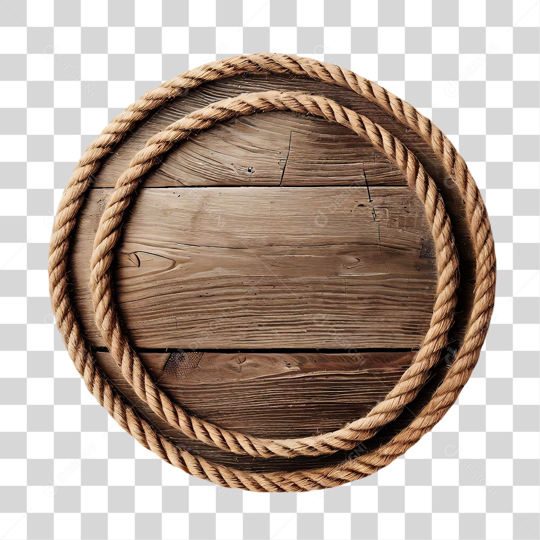 Circulo de Madeira em PNG Transparente para composições