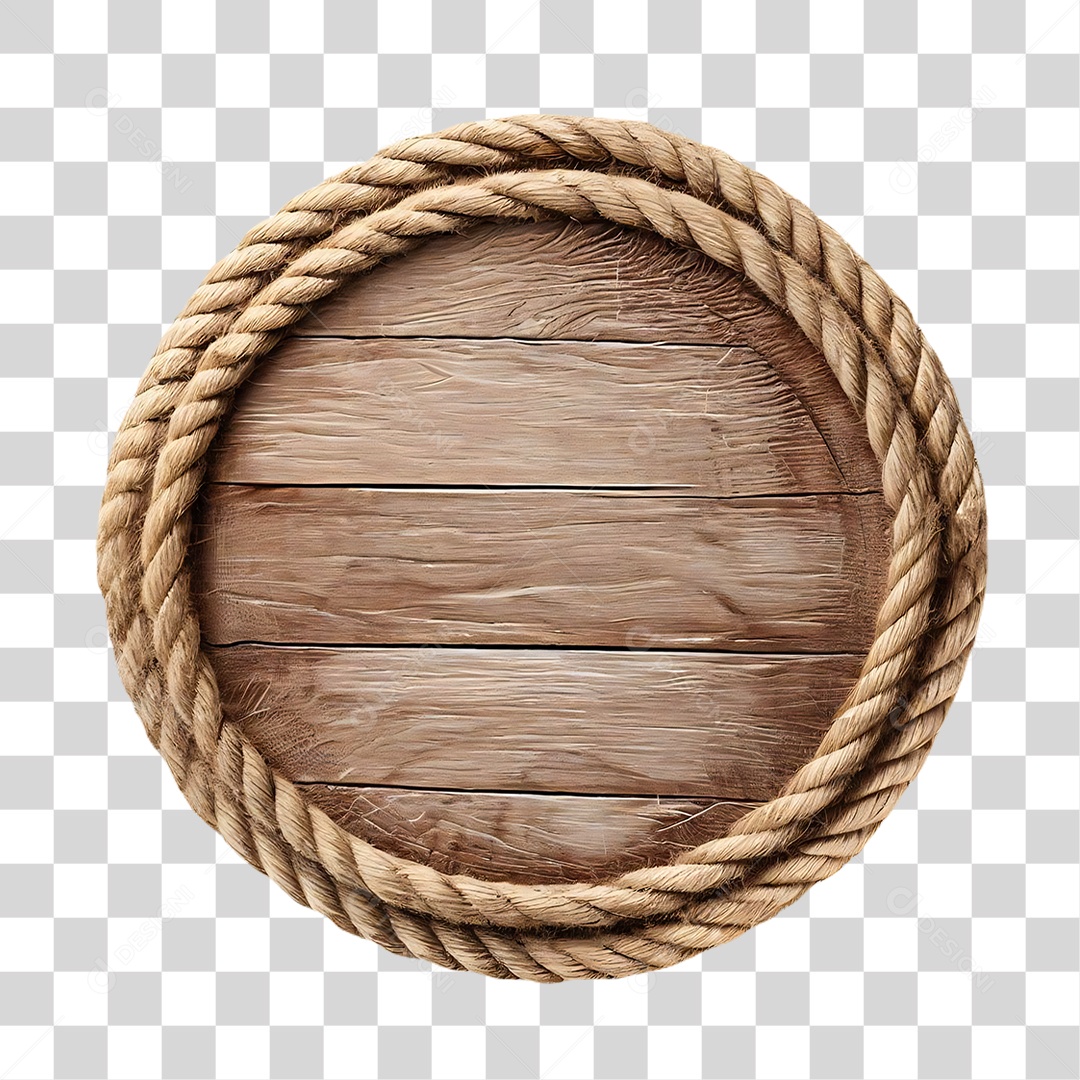 Circulo de Madeira em PNG Transparente para composições
