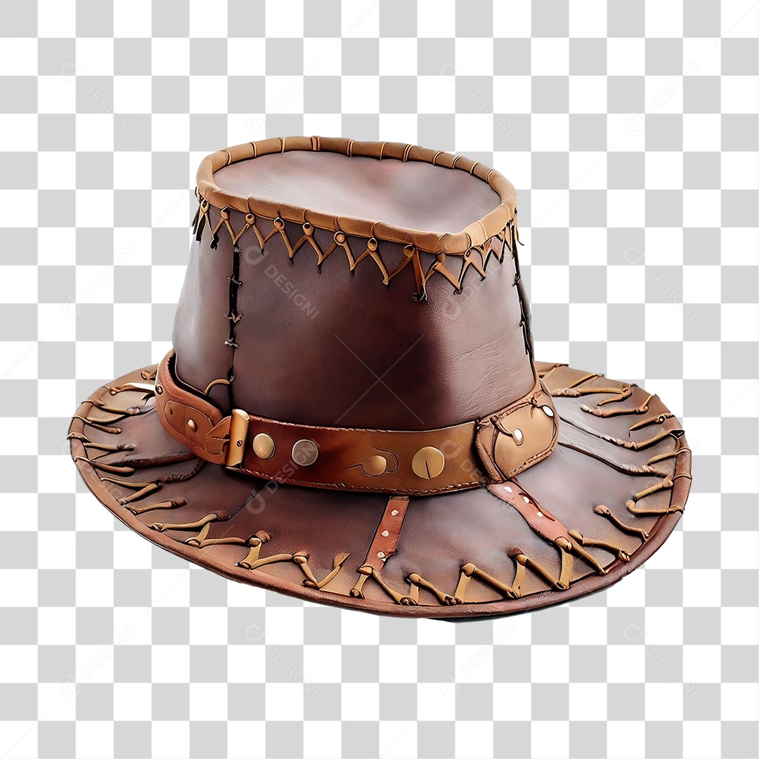 Chapéu de Couro PNG Transparente para Composição