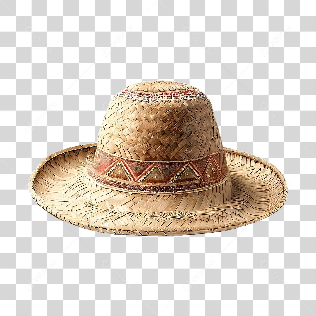 Chapéu de Palha PNG Transparente para Composição