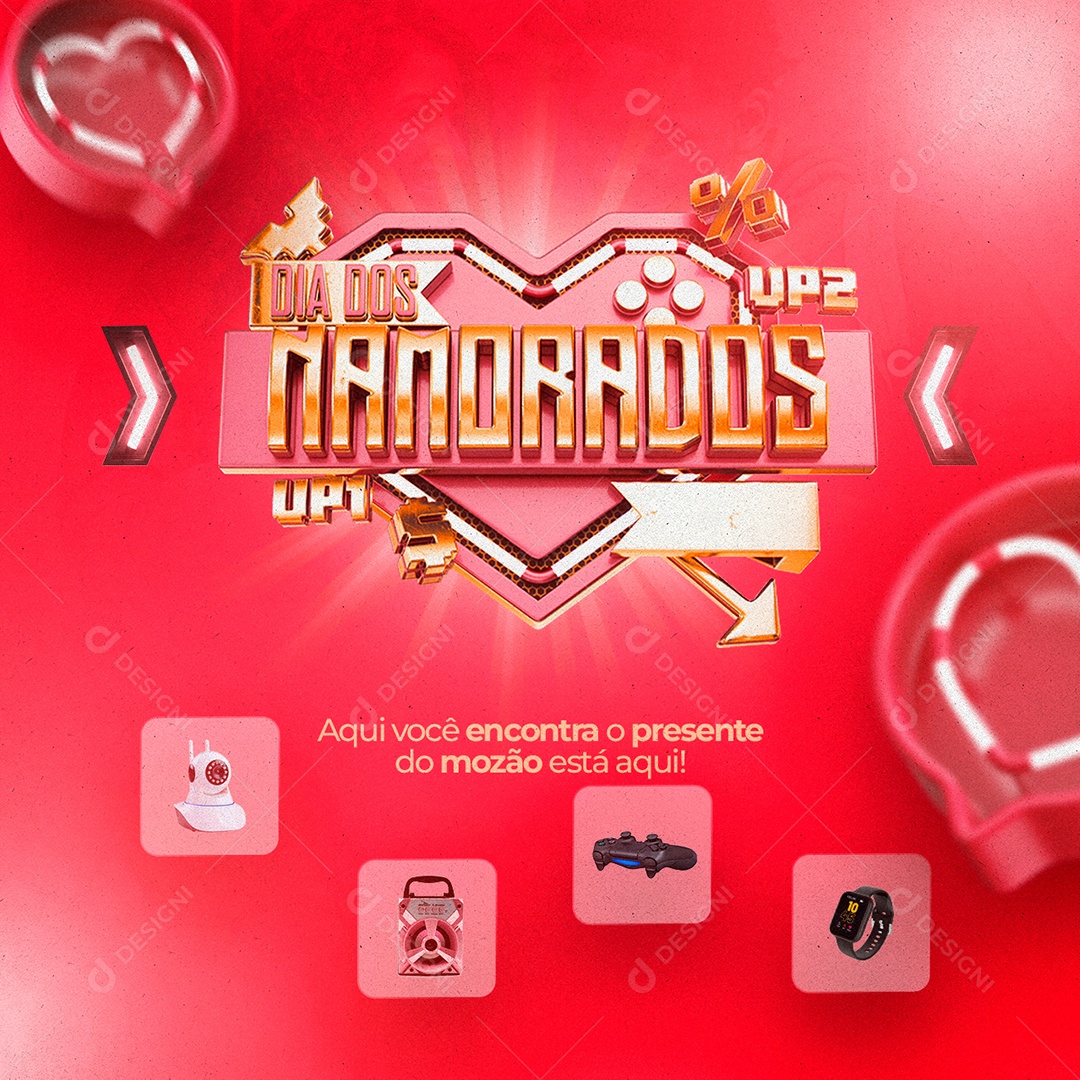 Dia Dos Namorados Venha Conferir Social Media PSD Editável