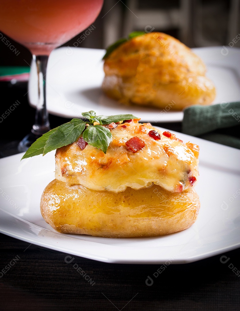 Deliciosa batata recheada