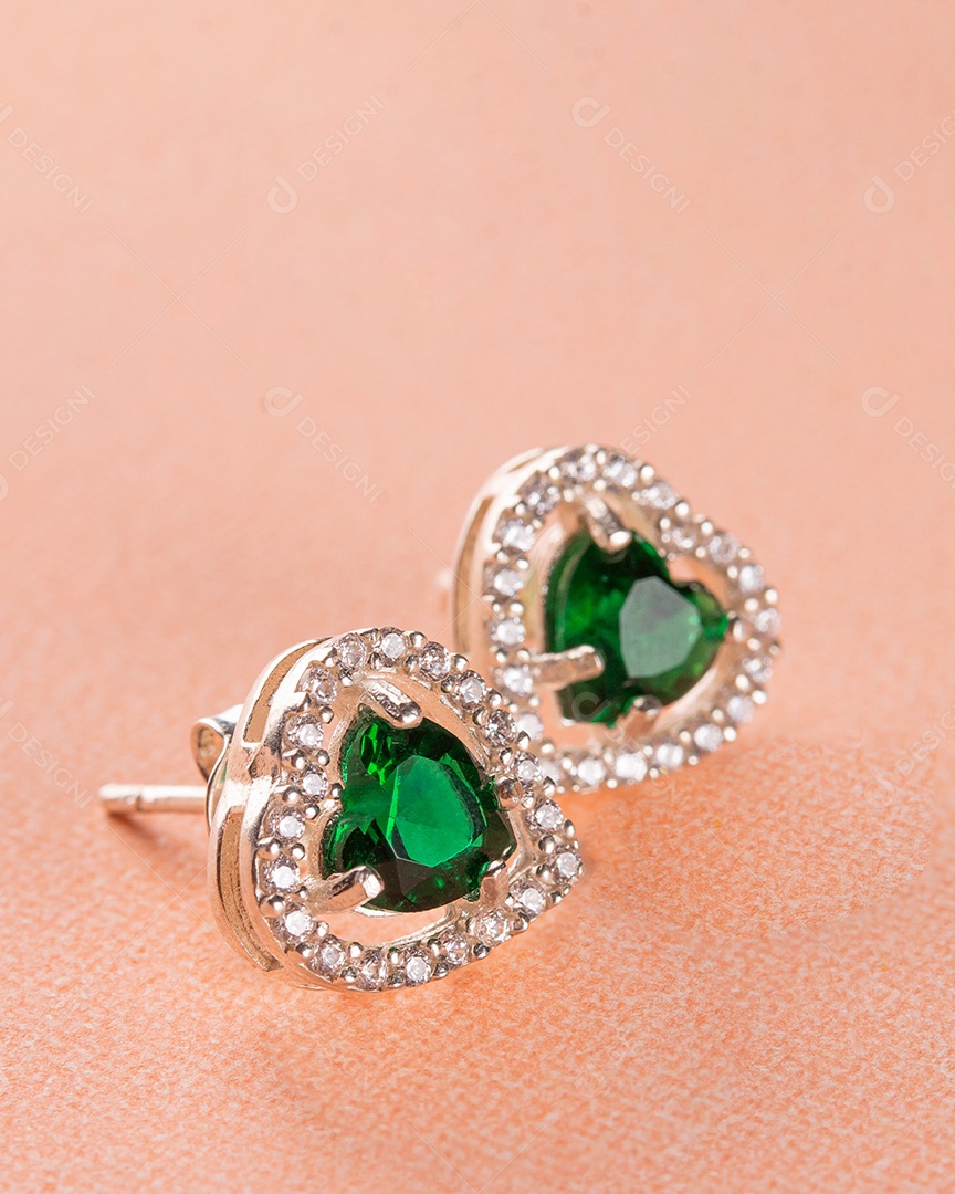 Par de brincos de joia