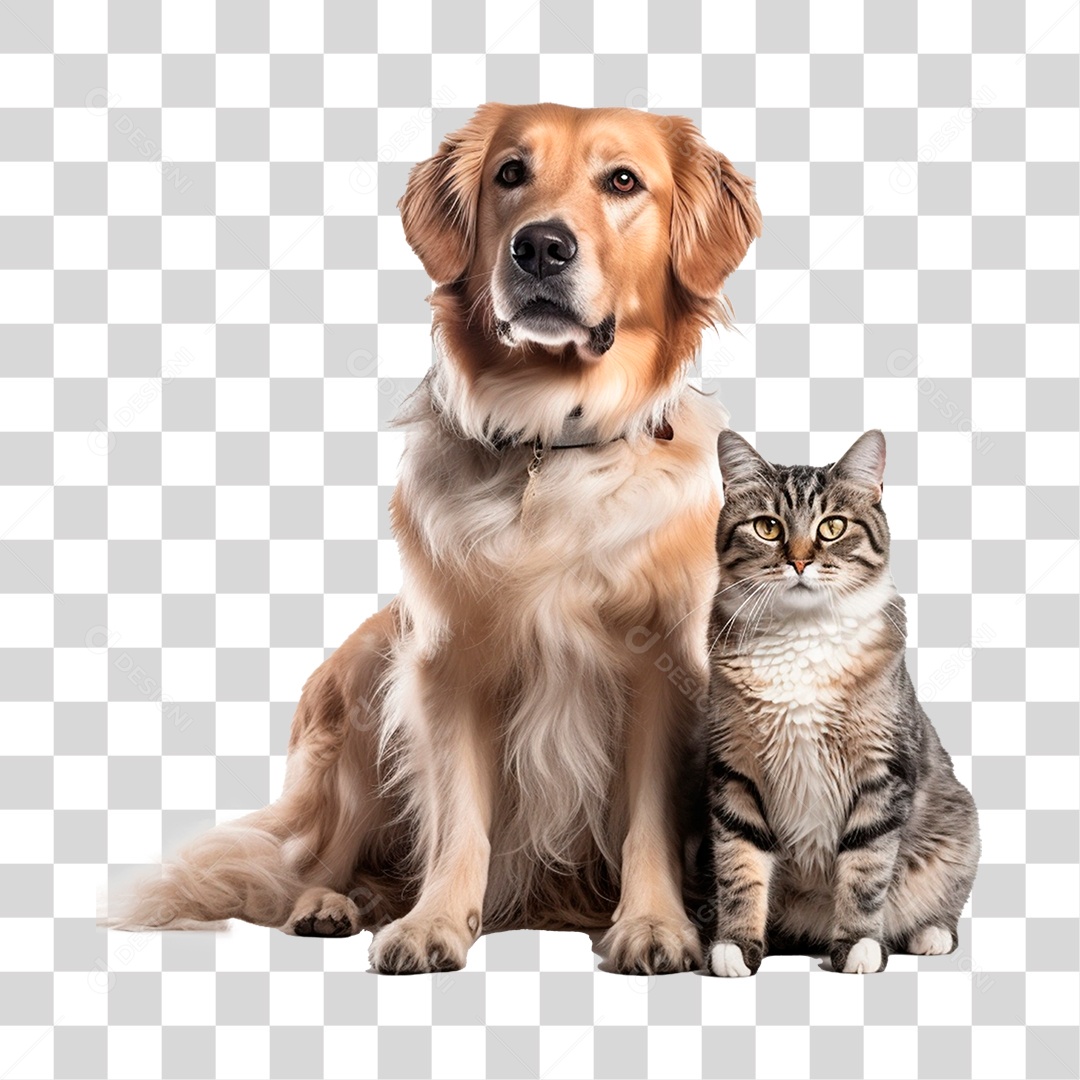 Cão e Gato PNG Transparente