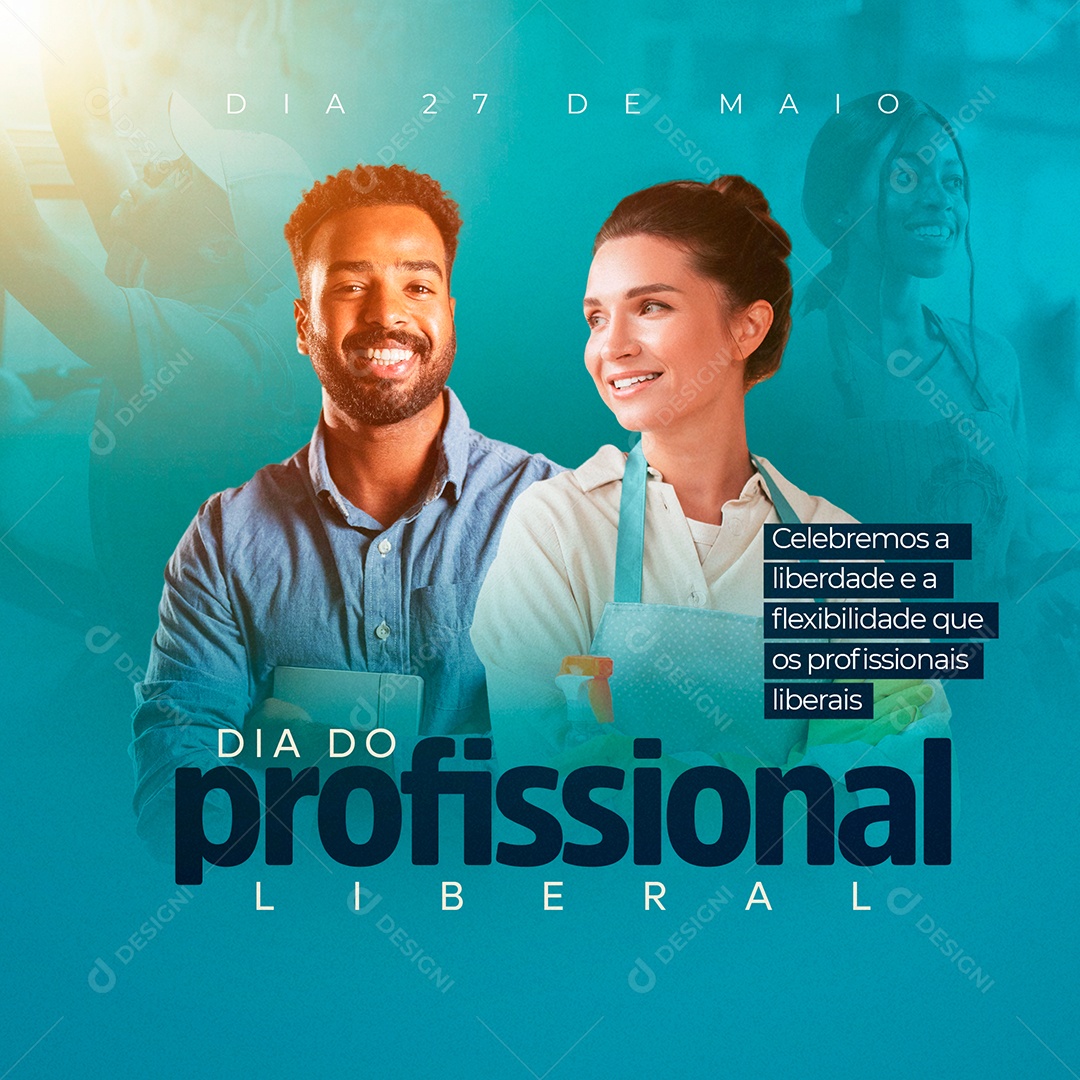 27 de Maio Dia do Profissional Liberal Social Media PSD Editável