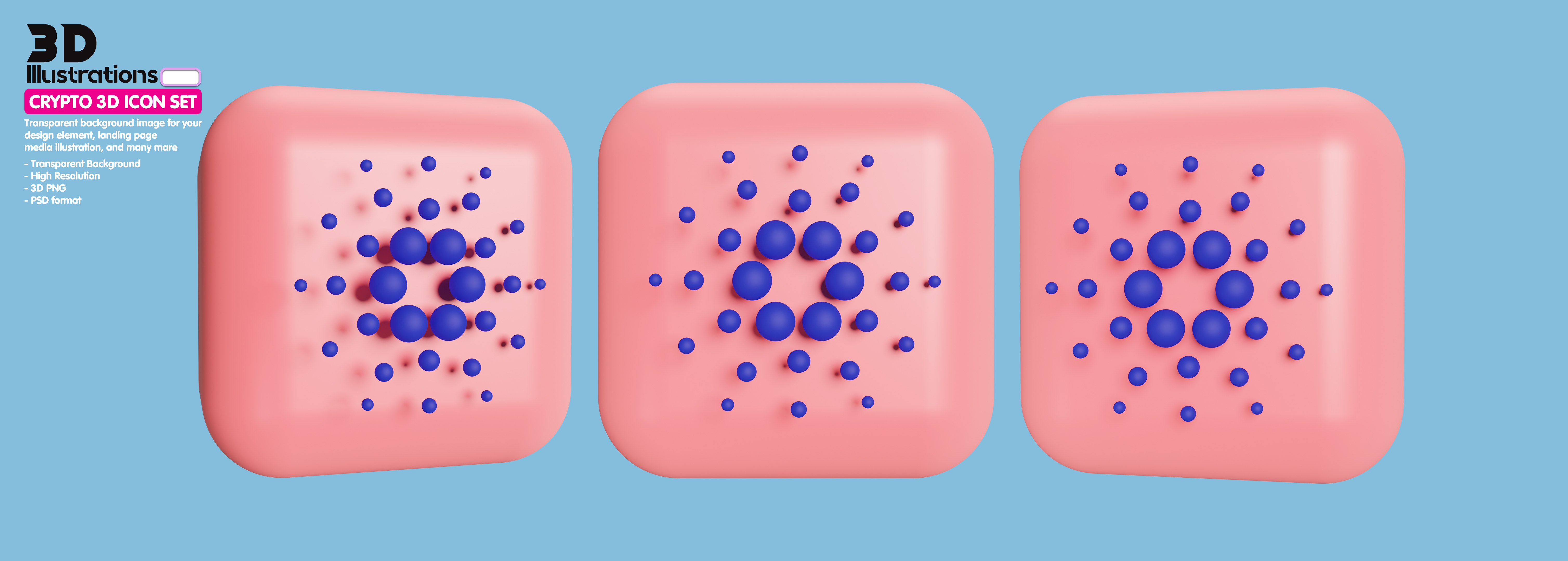 Criptomoeda Elemento 3D Para Composição PSD